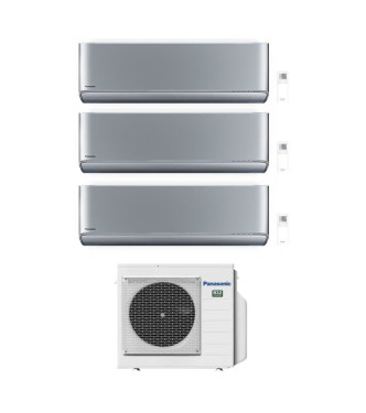 CONDIZIONATORE PANASONIC TRIAL SPLIT ETHEREA SILVER 9000+9000+12000 BTU WIFI INVERTER CU-3Z52CBE A+++/A++