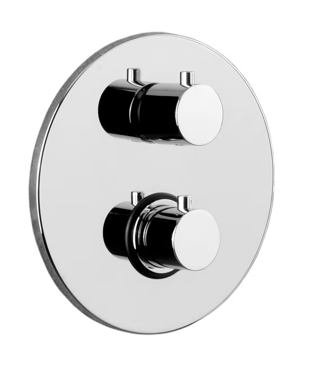 PAFFONI LIGHT THERMOSTATIC BUILT-IN SHOWER 200 CHROME - LIQ018CR