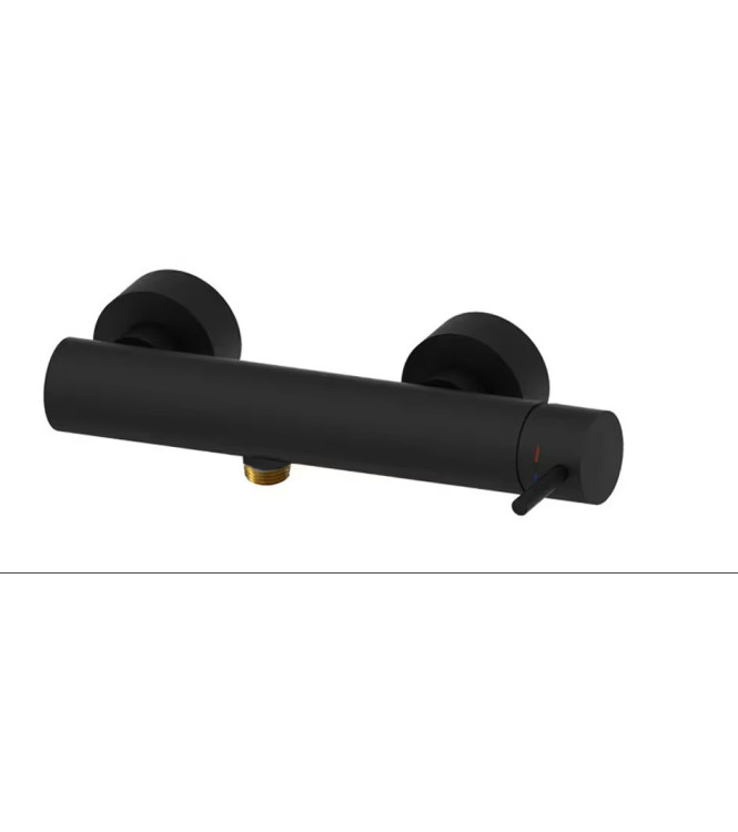 PAFFONI LIGHT MISCELATORE MONOCOMANDO ESTERNO DOCCIA NERO OPACO - LIG168NO