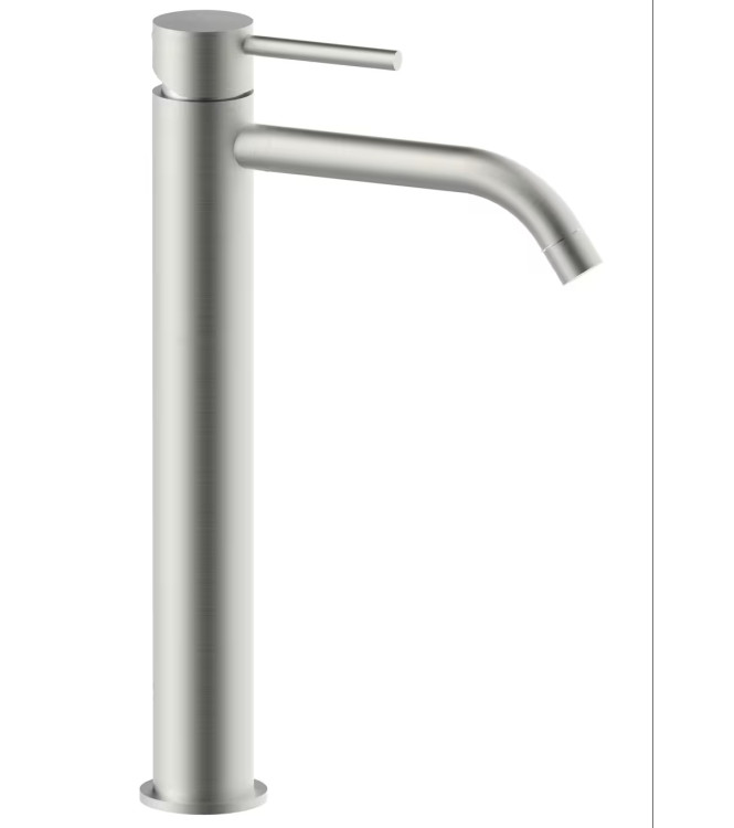 PAFFONI LIGHT MISCELATORE LAVABO PROLUNGATO CON SCARICO CLIC-CLAC SATINATO - LIG081KST