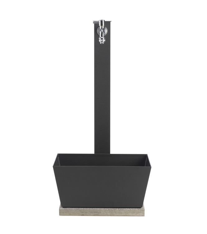 WATER FONT WITH RECTANGULAR ANTHRACITE BASIN - BELFER 42/QVR.5