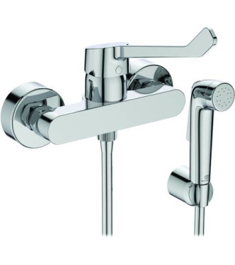 Miscelatore esterno doccia Ideal Standard Cerabase con leva lunga e accessori - Cromo