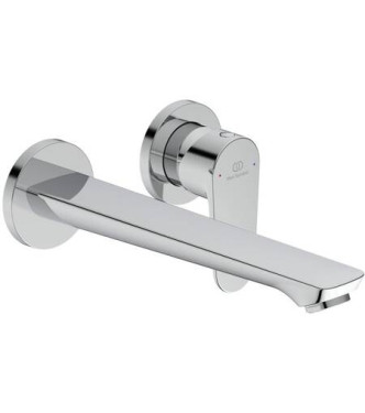 Miscelatore lavabo a parete Ideal Standard Cerafine O con bocca e piastra - Cromo  
