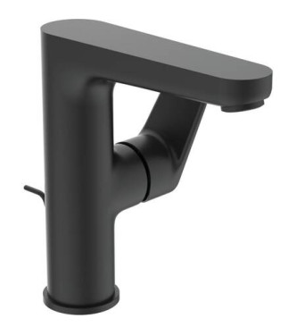 Miscelatore lavabo alto Ideal Standard Cerafine O con leva laterale - Nero  