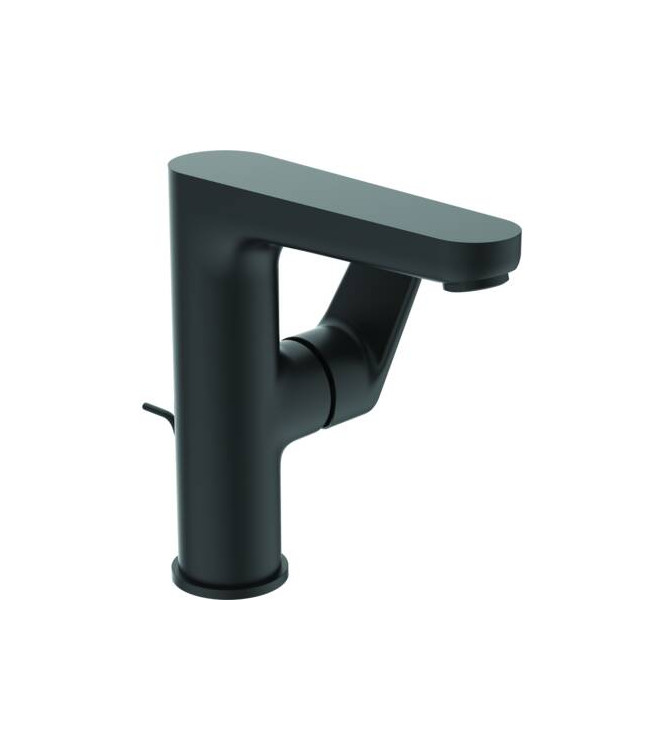 Miscelatore lavabo alto Ideal Standard Cerafine O con leva laterale - Nero  