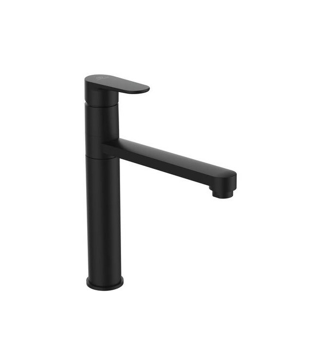 Miscelatore cucina bocca alta Ideal Standard Cerafine O con doccetta estraibile - Nero  