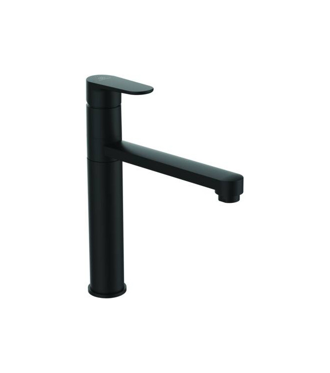 Miscelatore cucina bocca alta Ideal Standard Cerafine O con doccetta estraibile - Nero  