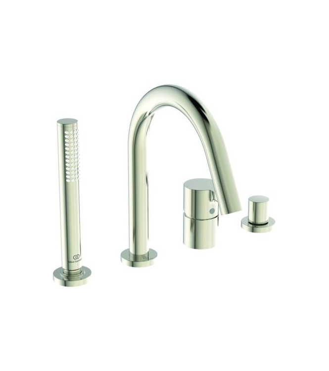 Gruppo vasca-doccia 4 fori Ideal Standard Joy con bocca - Silver Storm  
