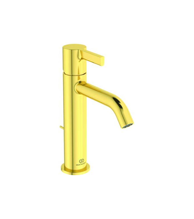 Ideal Standard Joy high wash basin mixer with 3.8L drain - Brushed Gold