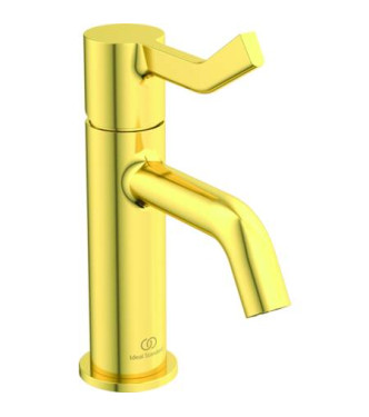 Ideal Standard Joy long lever basin mixer without waste - Brushed Gold
