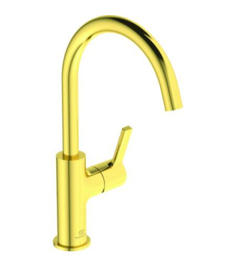 Ideal Standard Joy high spout basin mixer without waste 5L - Brushed Gold