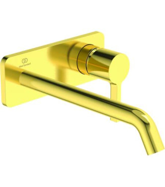 Ideal Standard Joy concealed washbasin mixer with 220 mm Soft Edge spout - Brushed Gold