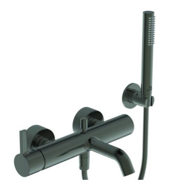 Ideal Standard Joy external bathtub-shower mixer with accessories - Magnetic Grey