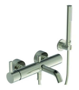 Ideal Standard Joy external bath-shower mixer with accessories - Silver Storm