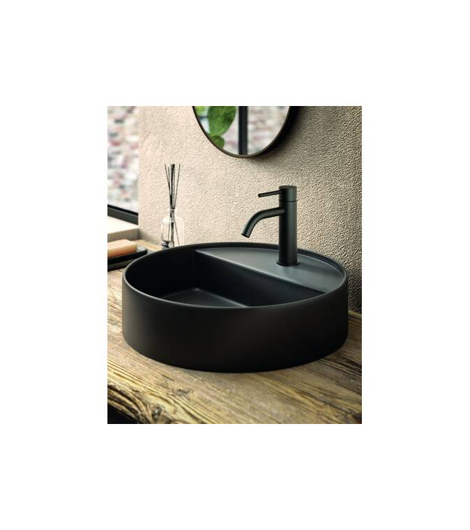 PAFFONI LIG071 LIGHT SINGLE LEVER BASIN MIXER MATT BLACK