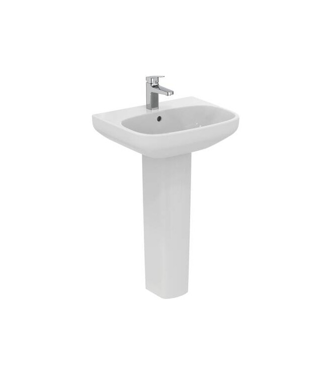 Ideal Standard i.life A 55 cm wall-hung or countertop washbasin - glossy white