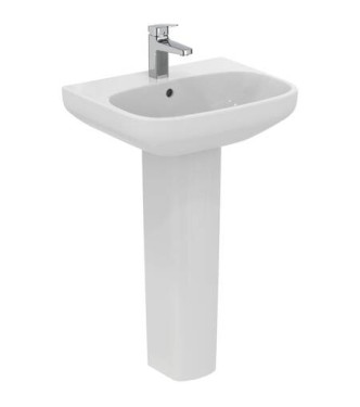 Ideal Standard i.life A 55 cm wall-hung or countertop washbasin - glossy white