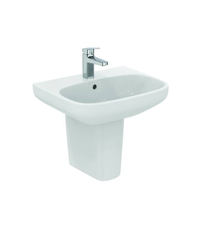 Ideal Standard i.life A 55 cm wall-hung or countertop washbasin - glossy white