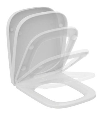 Ideal Standard i.life A wrap-around WC seat with slow closing - White