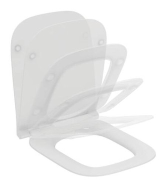 Ideal Standard i.life A slim WC seat with slow closing - White