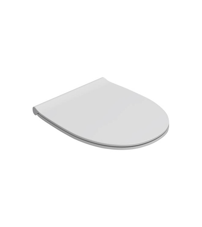 WC seat Globo 4ALL - GLOSSY WHITE, slow closing mechanism