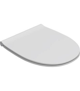 WC seat Globo 4ALL - GLOSSY WHITE, slow closing mechanism