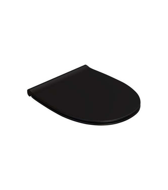 WC seat Globo 4ALL - MATT BLACK, slow closing mechanism
