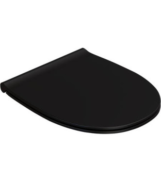 WC seat Globo 4ALL - MATT BLACK, slow closing mechanism