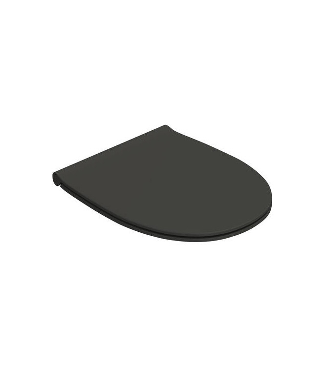 WC seat Globo 4ALL - SMOKE, slow closing mechanism