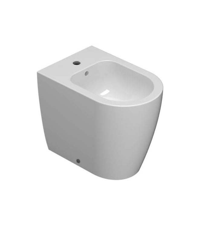 MODE Bidet a terra 53x34 H.43cm - Bianco lucido