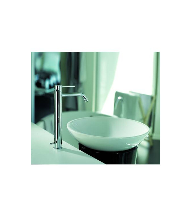 PAFFONI LIG085 LIGHT PROLONGED WASHBASIN MIXER with waste ø1.1/4" CHROMED