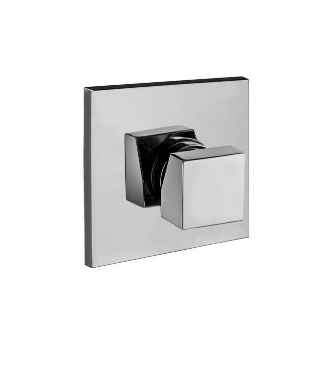 PAFFONI LEC010 LEVEL MISCELATORE MONOCOMANDO INCASSO DOCCIA CROMATO CON PIASTRA INOX