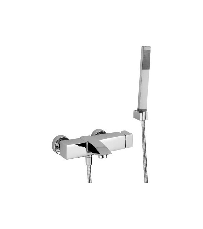 PAFFONI LEC026 LEVEL EXTERNAL SINGLE-LEVER BATH/SHOWER MIXER WITH CHROME DUPLEX