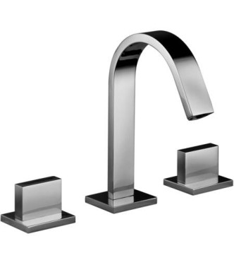 PAFFONI LEP053 LEVEL WASHBASIN UNIT 3-HOLE with waste outlet ø1.1/4" CHROMED
