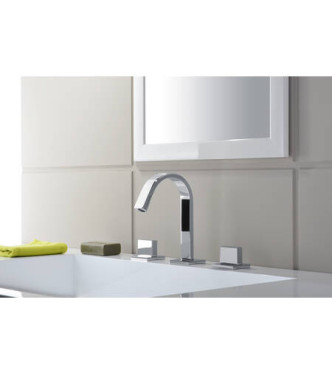 PAFFONI LEP053 LEVEL WASHBASIN UNIT 3-HOLE with waste outlet ø1.1/4" CHROMED