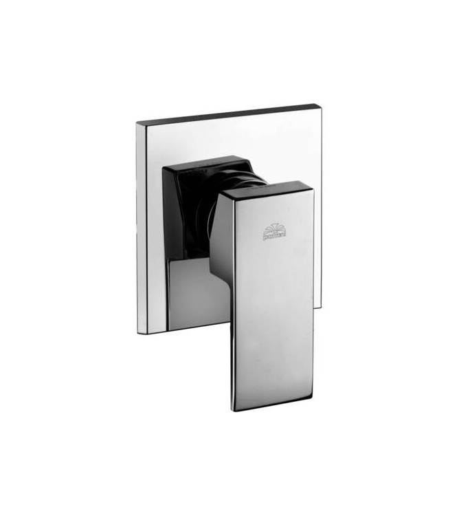 PAFFONI LES010 LEVEL SINGLE-LEVER CONCEALED SHOWER MIXER CHROME WITH STAINLESS STEEL PLATE