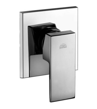 PAFFONI LES010 LEVEL MISCELATORE MONOCOMANDO INCASSO DOCCIA CROMATO CON PIASTRA INOX