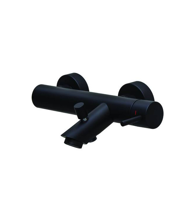 PAFFONI LIG022 LIGHT EXTERNAL BATH MIXER WITHOUT DUPLEX MATT BLACK
