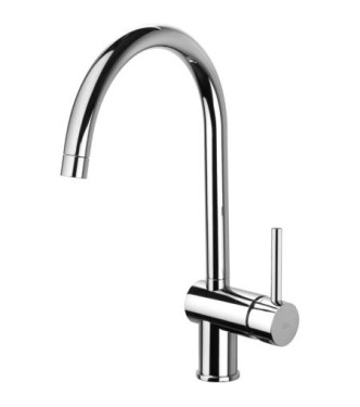 PAFFONI LIG280 LIGHT MISCELATORE MONOCOMANDO LAVELLO NERO OPACO