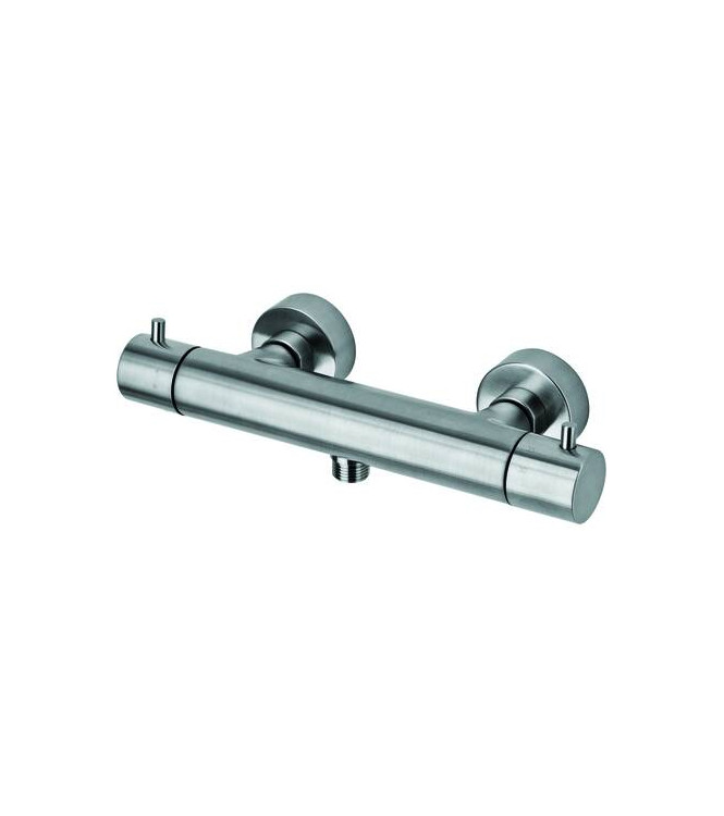 PAFFONI LIQ168E LIGHT EXTERNAL SHOWER THERMOSTAT WITHOUT HAND SHOWER STEEL