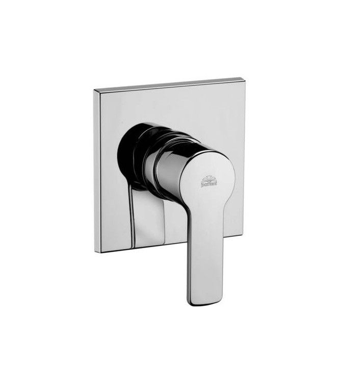 PAFFONI RED010 RED SINGLE-LEVER CONCEALED SHOWER MIXER CHROME WITH STAINLESS STEEL PLATE