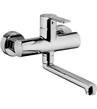 PAFFONI RED161 RED MISCELATORE MONOCOMANDO LAVELLO A PARETE CROMATO
