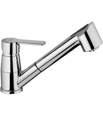 PAFFONI RED183 RED MISCELATORE MONOCOMANDO LAVELLO CON DOCCETTA ESTRAIBILE CROMATO