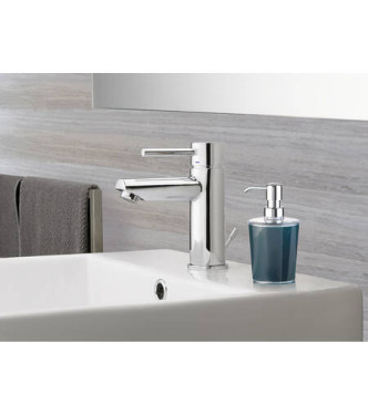 PAFFONI SK075H STICK WASHBASIN MIXER with ø1.1/4" drain CHROMED