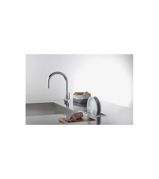PAFFONI SK185 STICK MISCELATORE MONOCOMANDO LAVELLO CON DOCCETTA CROMATO