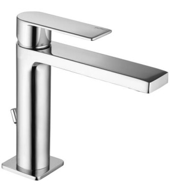 PAFFONI TA075 TANGO WASHBASIN MIXER WITH AUTOMATIC CHROMED WASHBASIN OUTLET
