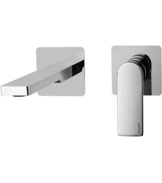 PAFFONI TA104 TANGO BASIN MIXER 2PLATES SPOUT 150 CHROME