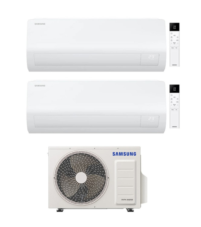 Air Conditioner Samsung WindFree Cebu S2 Dual Split 7000+7000 BTU R32 Wi-Fi Inverter A++ - AJ040TXJ2KG/EU
