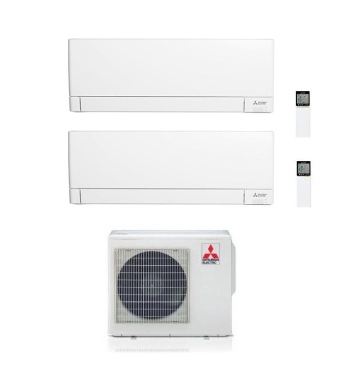 Mitsubishi MSZ-AY Dual Split 5000+7000 BTU R32 Wi-Fi Inverter A++ Air Conditioner - MXZ-2F33VF4