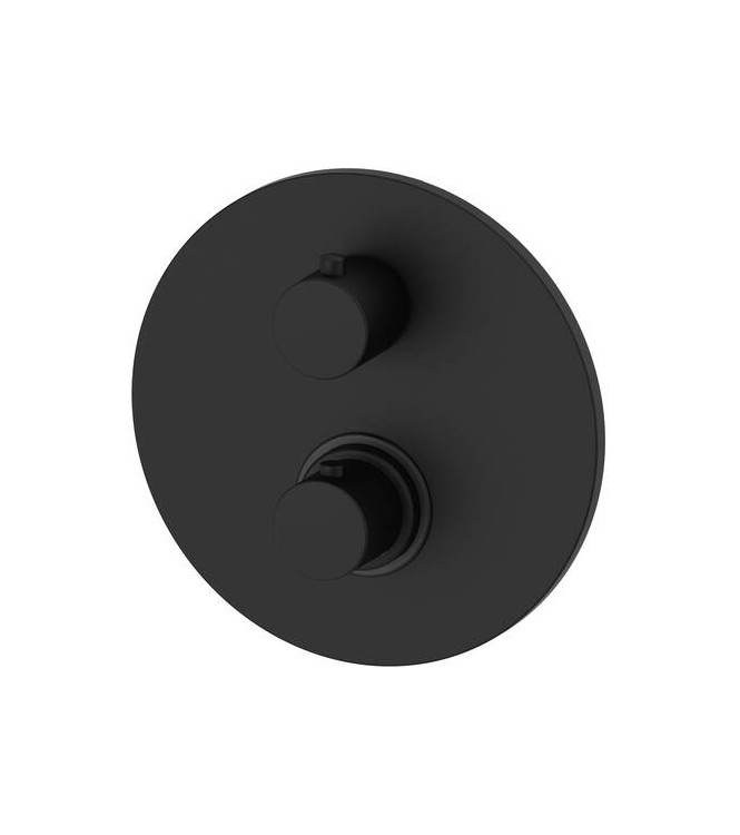 PAFFONI LIQ018 LIGHT TERMOSTATICO INCASSO DOCCIA ø200 NERO OPACO